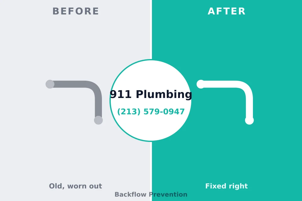 Before and after: plumbing company Germantown Hills, IL